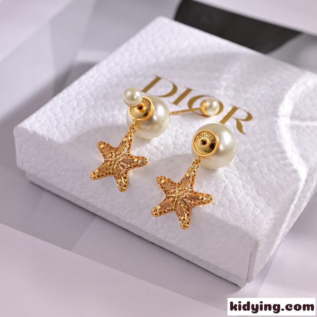 Dior Tribales ピアス クリスチャン・ディオール イヤリング スーパーコピー メタル &パール-3