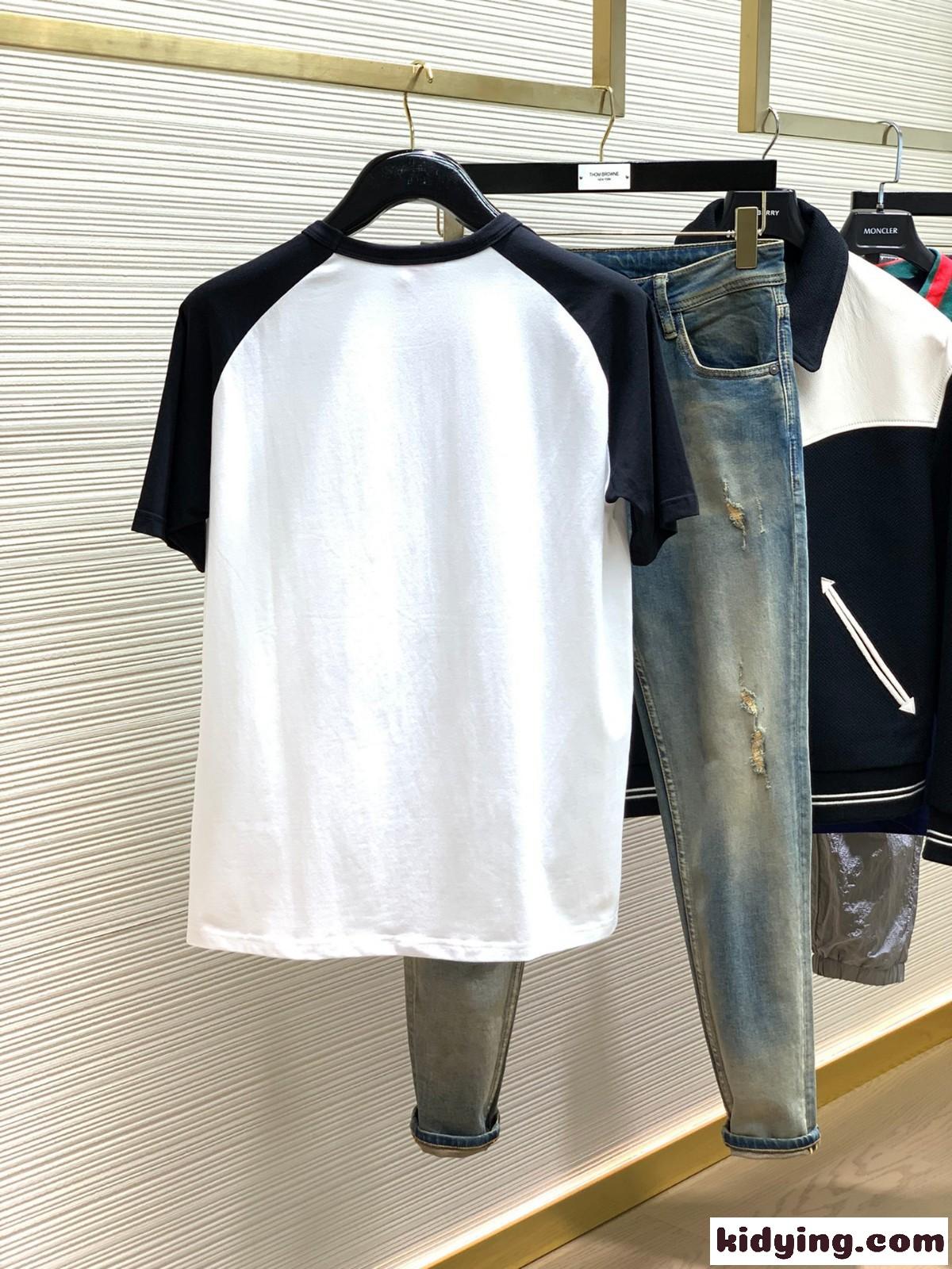 メゾン プリント クルーネック コットン 半袖Tシャツ ヴァレンティノ Tシャツ コピー ユニセックス-4