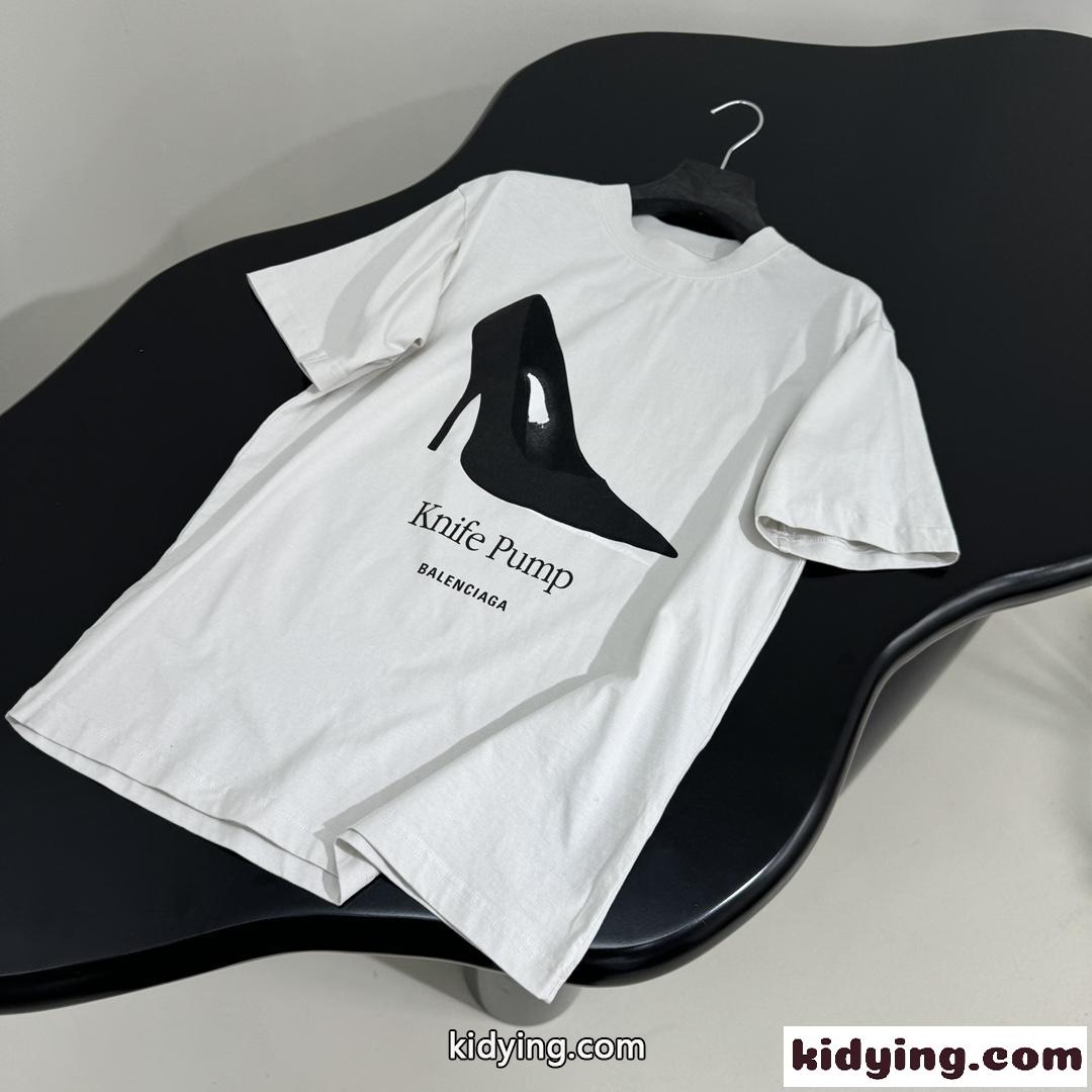 カジュアル バレンシアガ KNIFE PUMP Tシャツ コピー ユニセックス-3