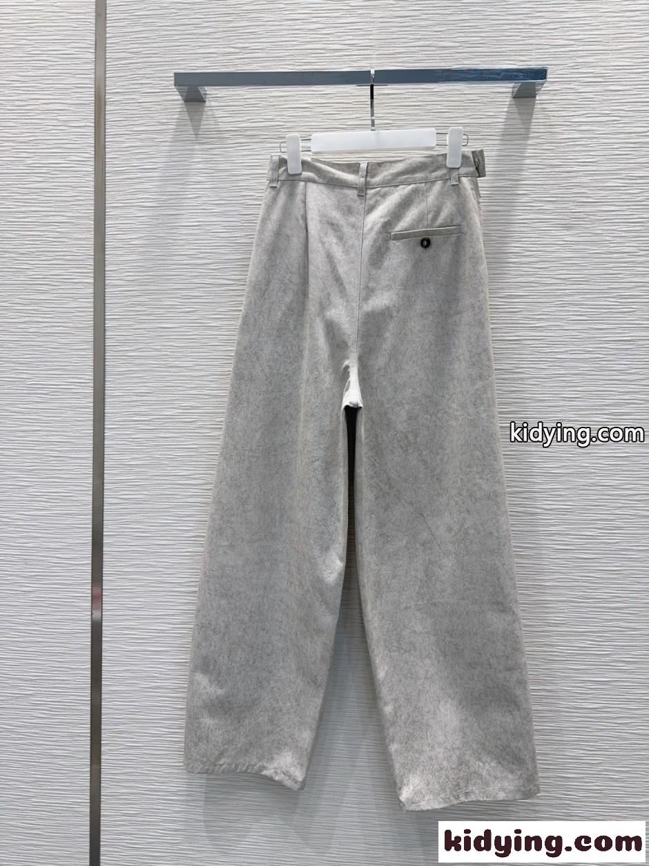 ロエベ パンツ コピー 上品 エレガント ロングパンツ トラウザーズ レディース-3