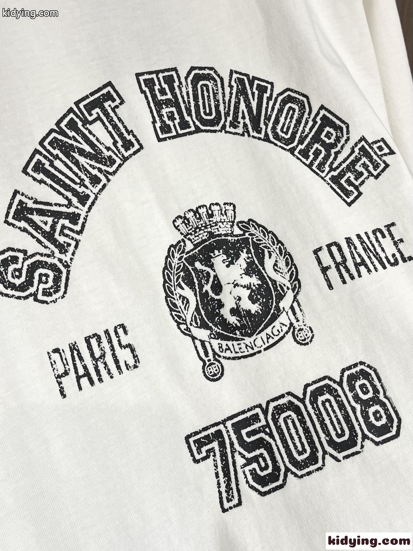 バレンシアガ Tシャツ コピー SAINT-HONORÉ 半袖Tシャツ オーバーサイズ-4