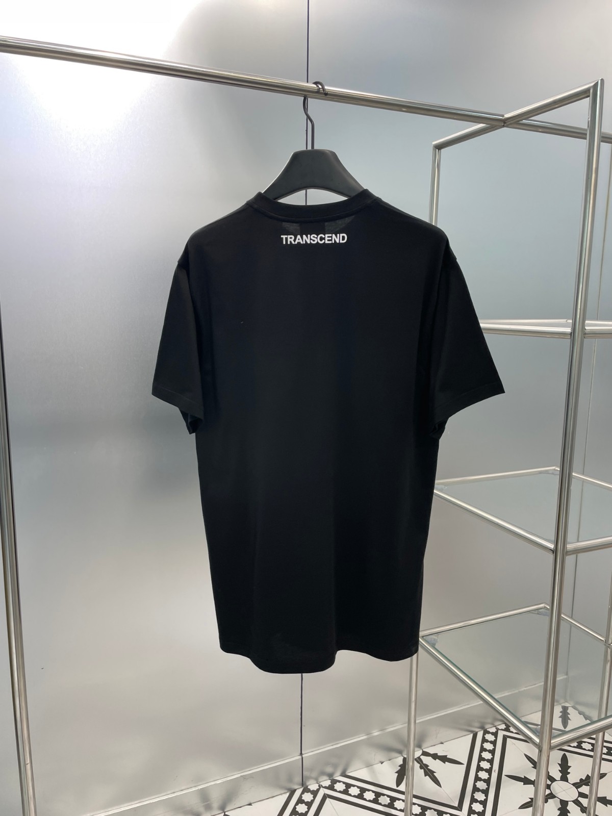 ベーシック ロゴプリント コットンTシャツ バーバリー Tシャツ コピー ブラック-0