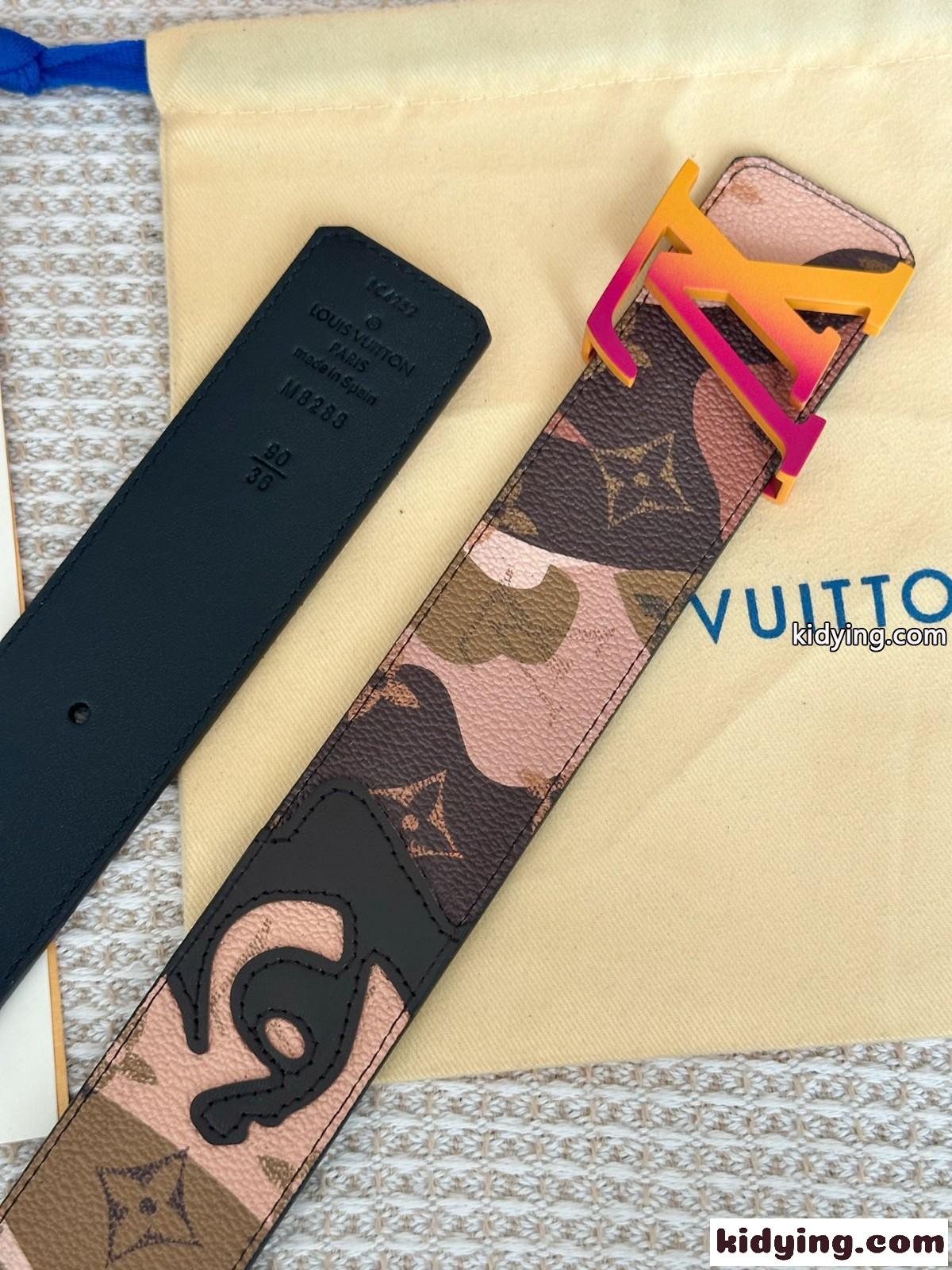 LV イニシャル 40MM リバーシブル ルイ・ヴィトン ベルト 偽物 おしゃれ-2
