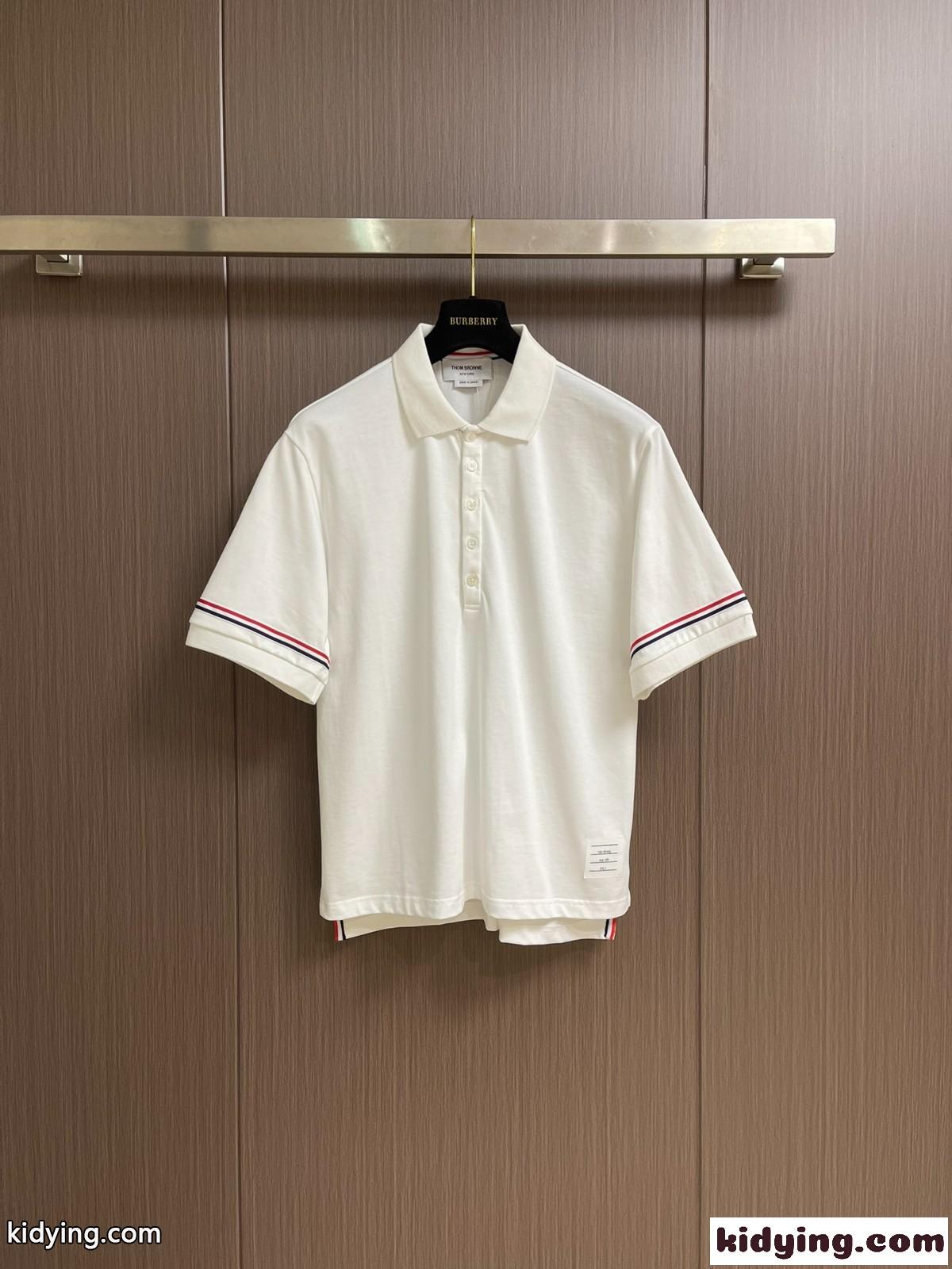 定番 人気 コットン 半袖ポロシャツ トムブラウン Tシャツ スーパーコピー-0
