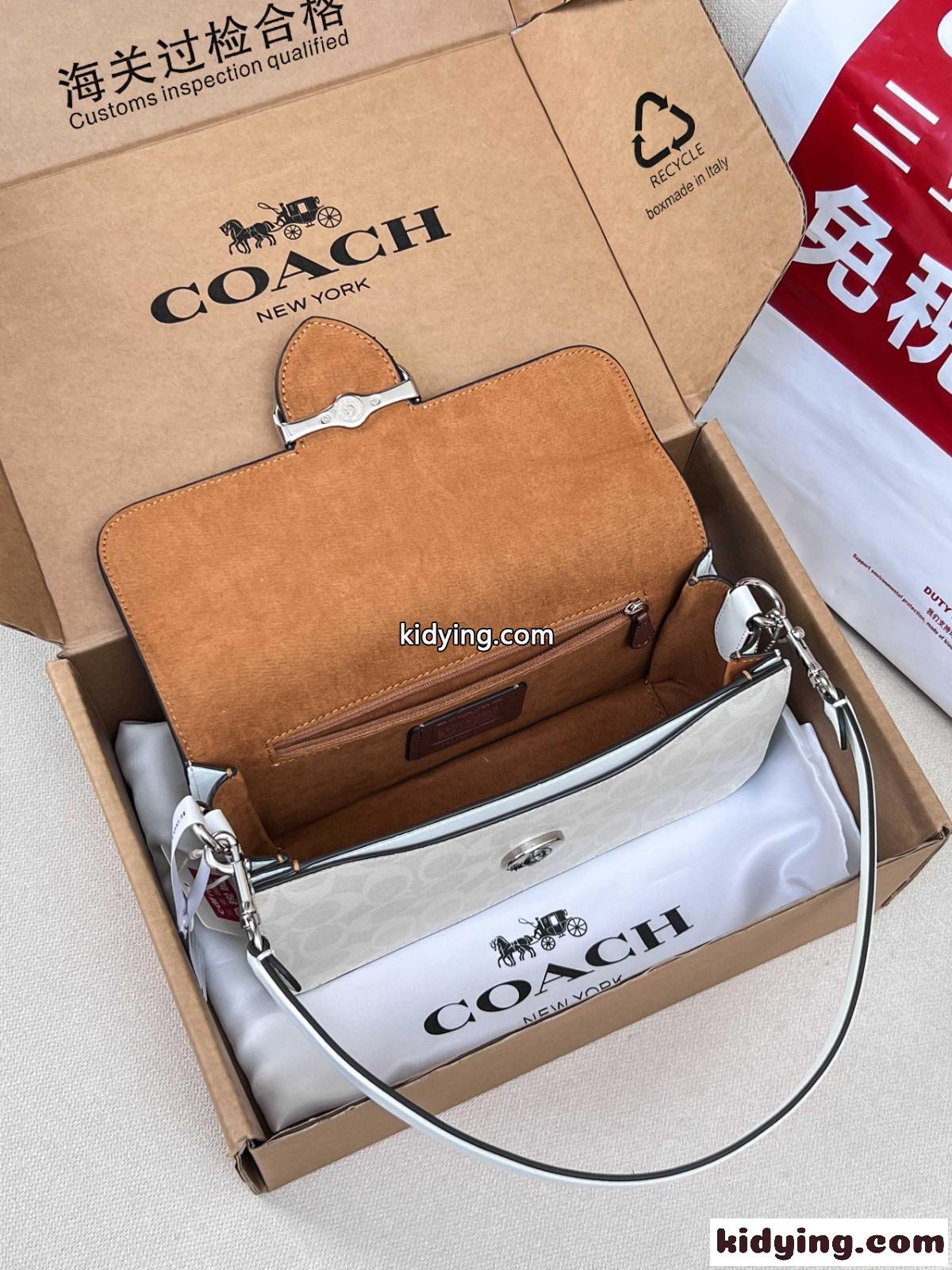 人気 上品 定番 ショルダーバッグ コーチ バッグ スーパーコピー ホワイト-3