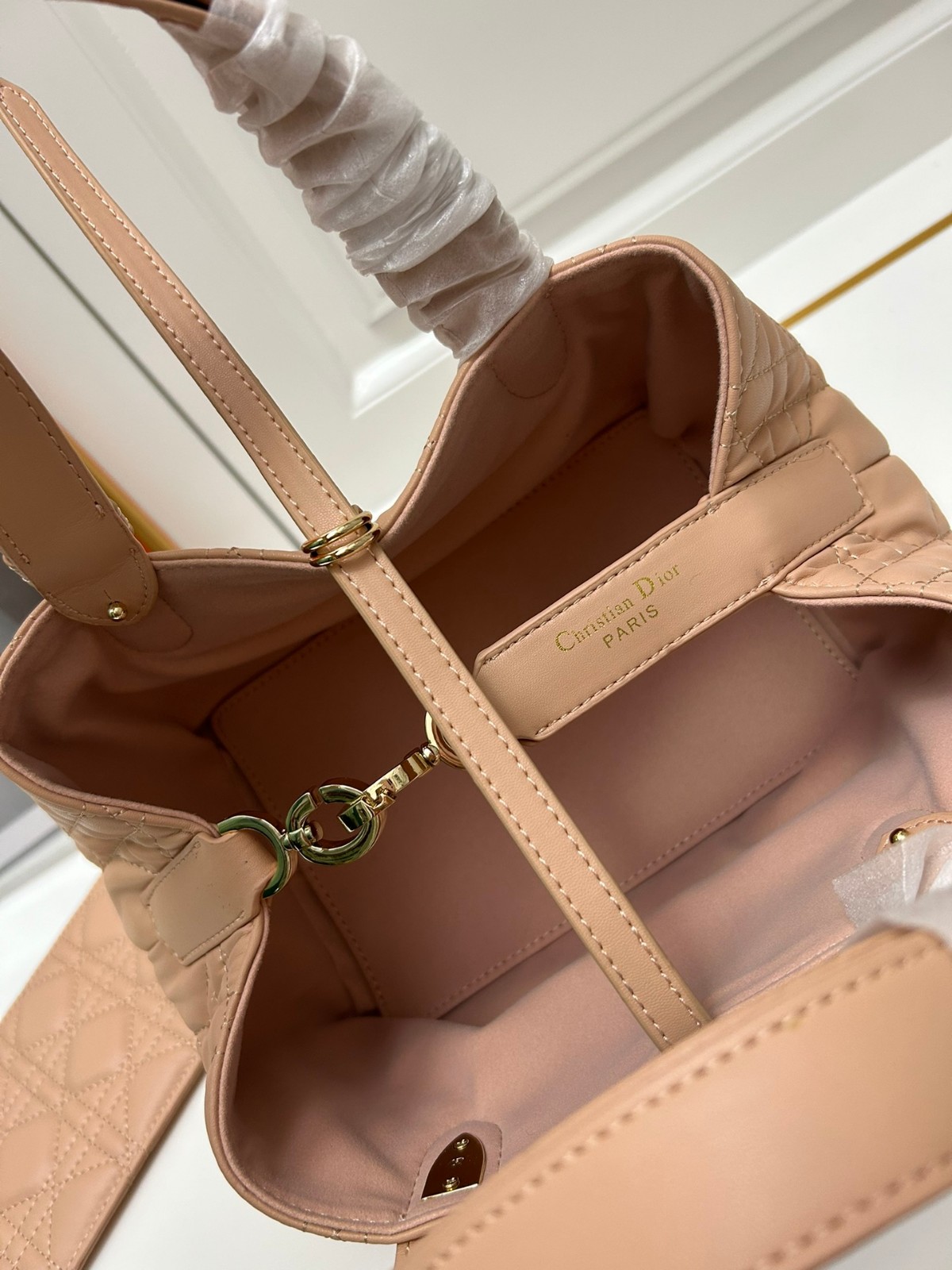 ディオール DIOR TOUJOURS トート スモール クリスチャン・ディオール バッグ コピー ピンク-4