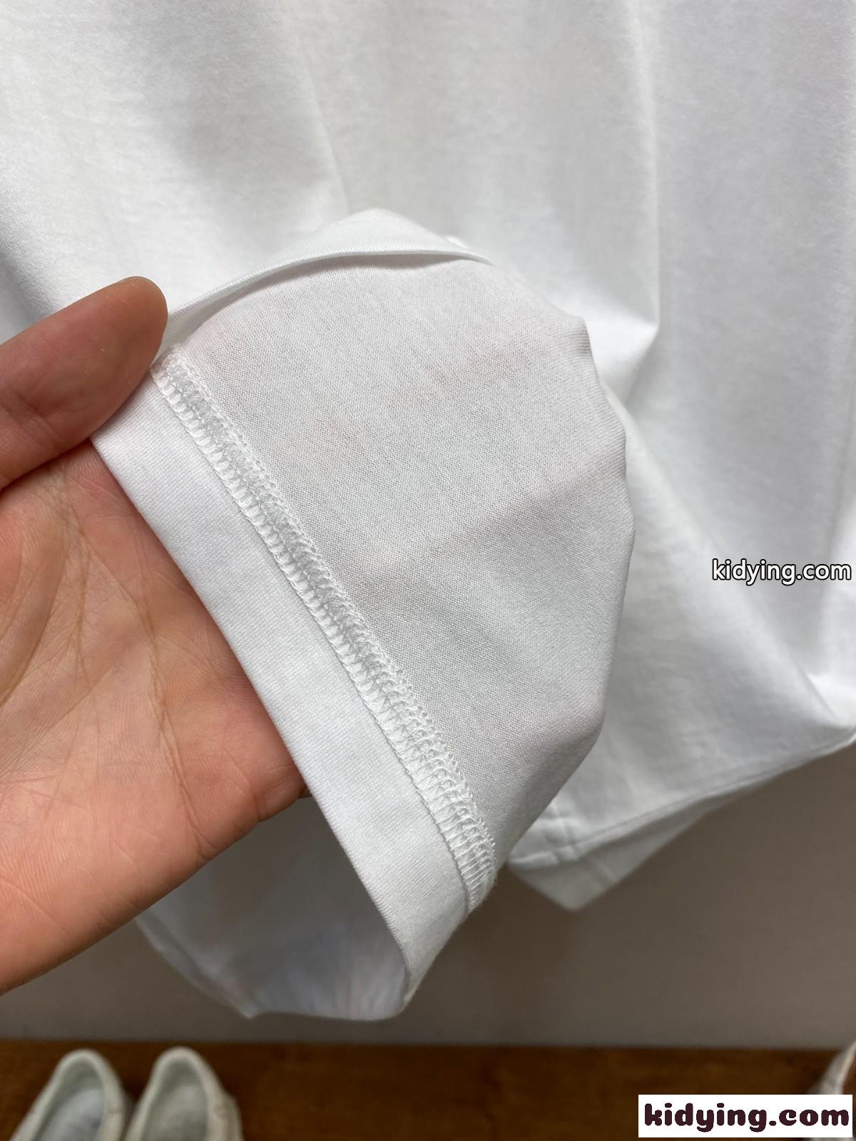 ドルチェ&ガッバーナ Tシャツ コピー シンプル ロゴ 刺繍入り 半袖Tシャツ コットン ホワイト-3