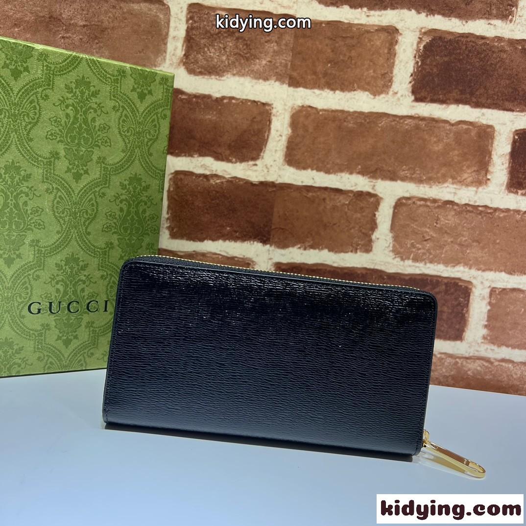GUCCI スクリプト ジップアラウンドウォレット グッチ 財布 コピー 772642 ブラック-0