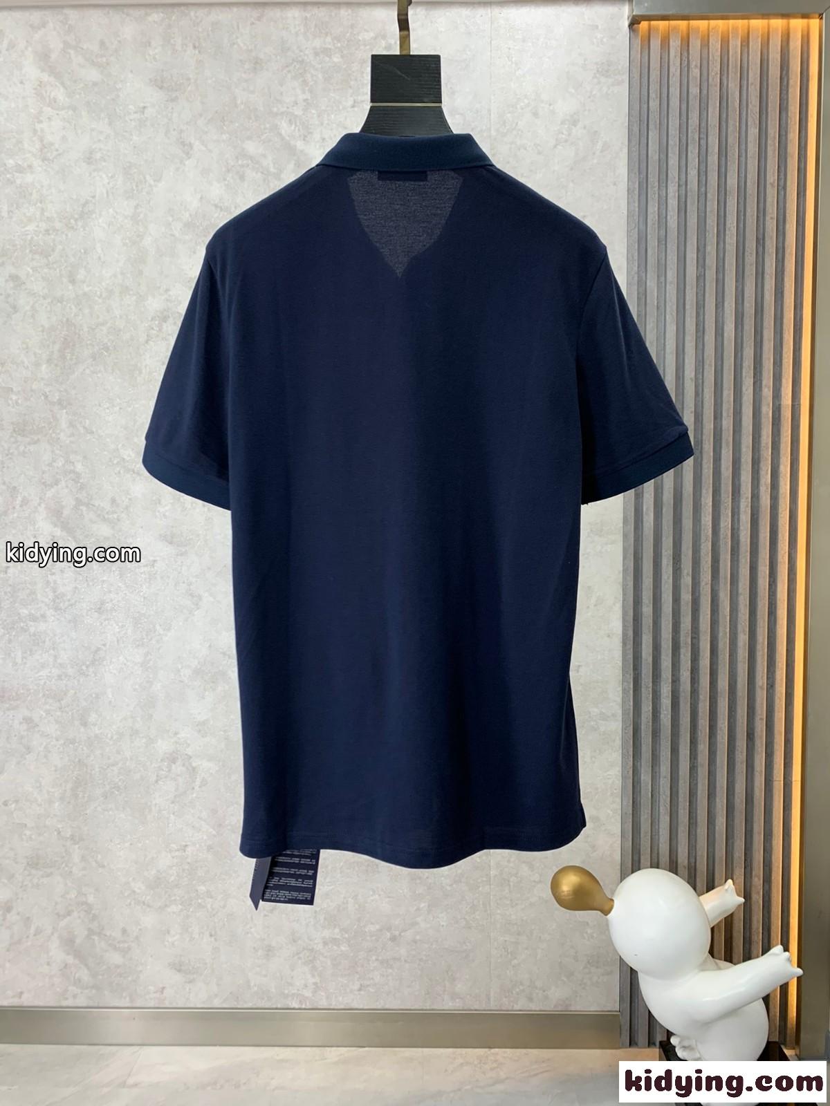 プラダ Tシャツ コピー 春夏 半袖 ポロシャツ メンズ ファッション 着心地いい-2