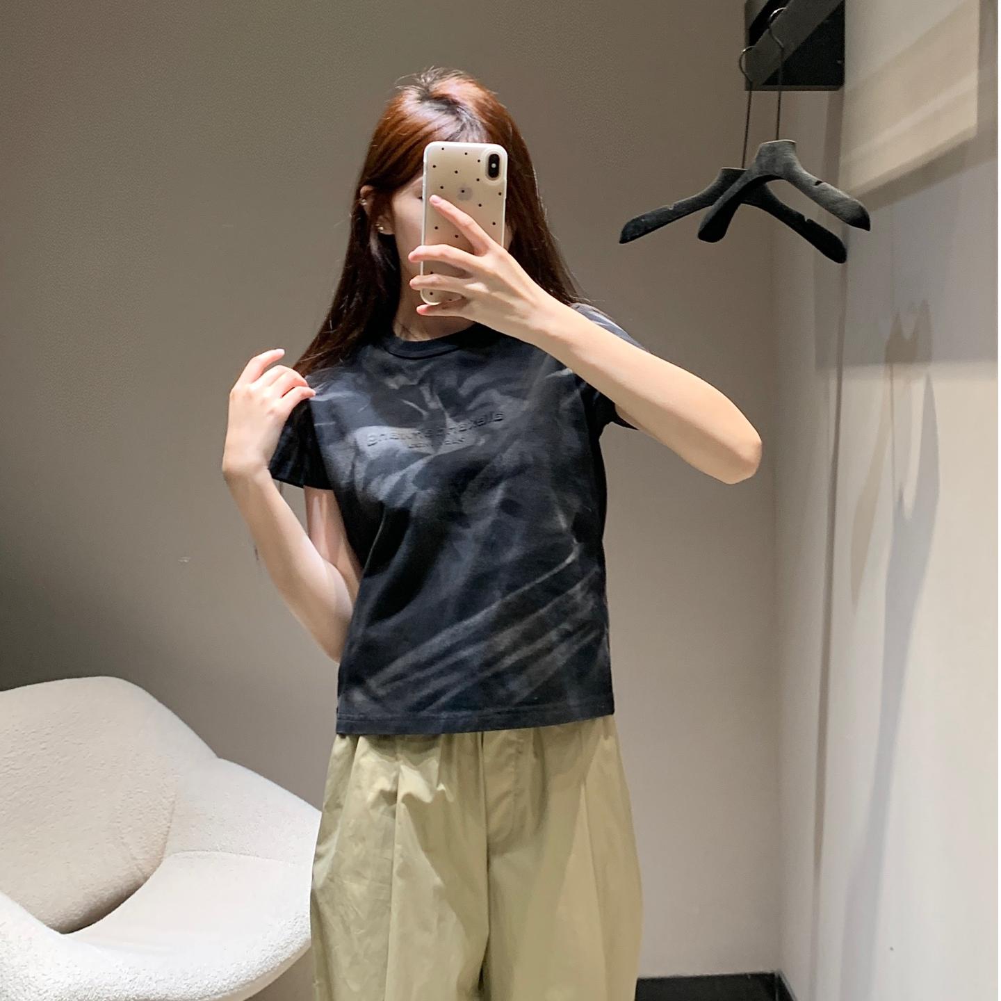 おしゃれ 合わせやすい アレキサンダーワング Tシャツ コピー コットン 半袖Tシャツ-0