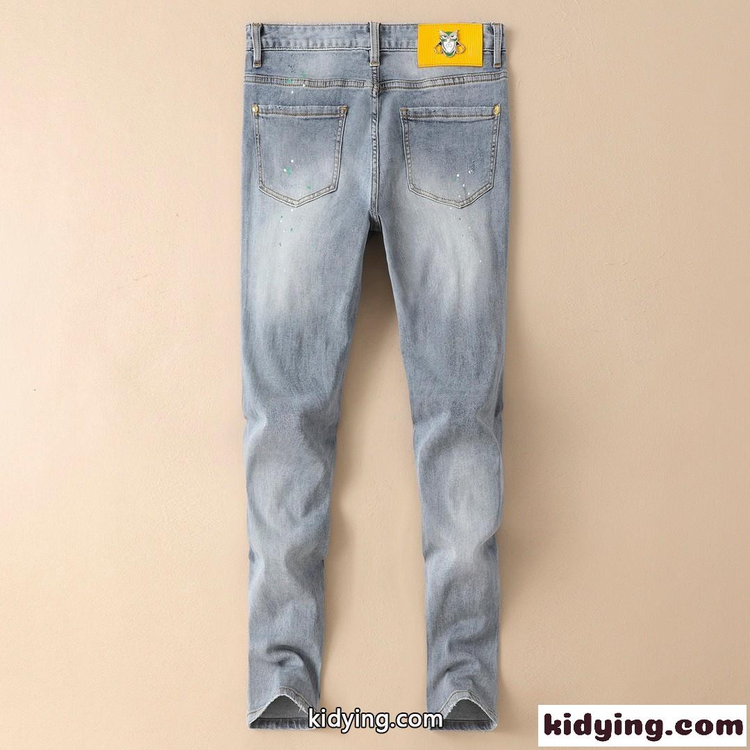 メンズ ファッション カジュアル かっこいい トレンド オシャレ デニムパンツ クロムハーツ ジーンズ コピー 高品質-2
