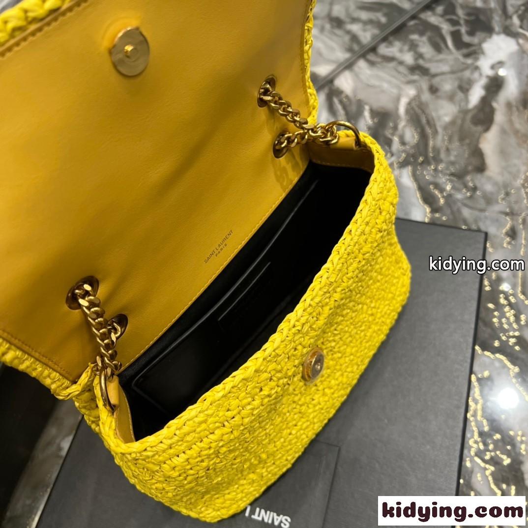 イヴ・サンローラン バッグ コピー レディース 人気 ラフィア ニキ ショルダーバッグ-3