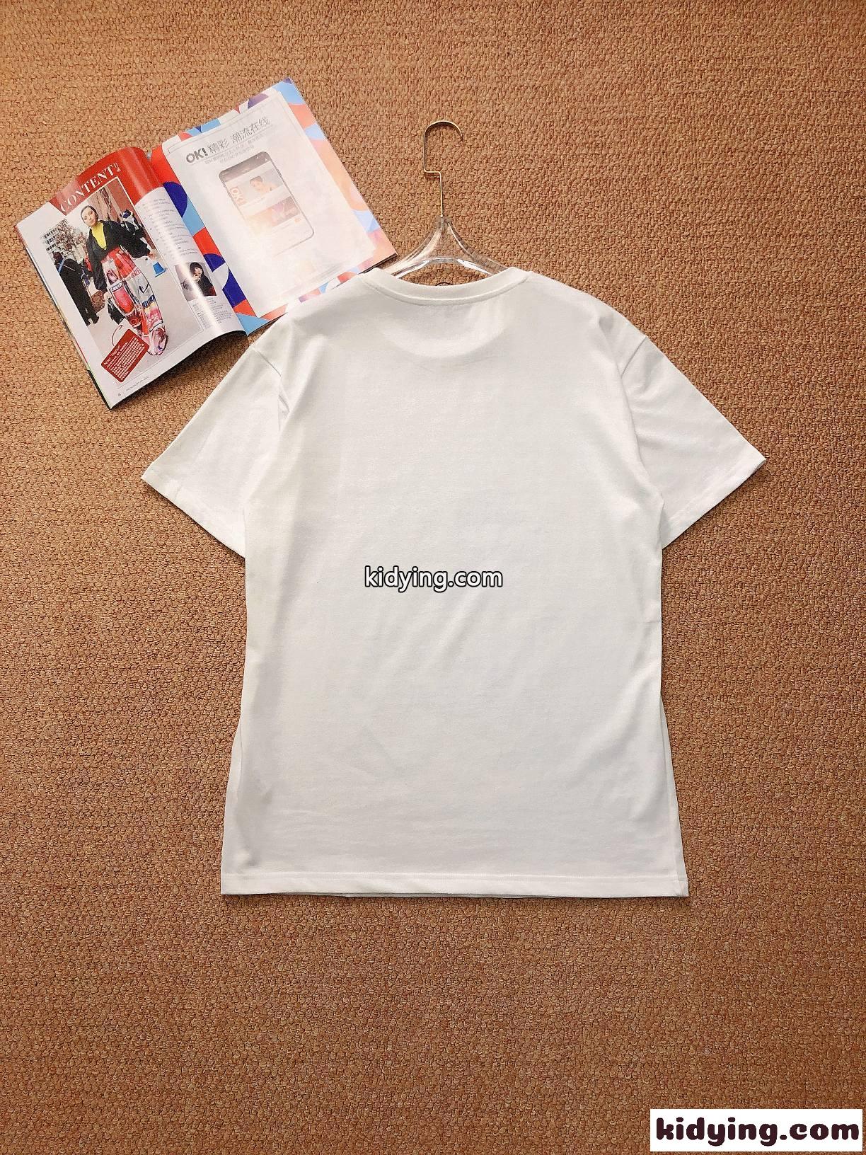 春夏 人気 新作 プリント おしゃれ カジュアル クルーネック ロエベ tシャツ コピー 半袖 コットン ユニセックス-2
