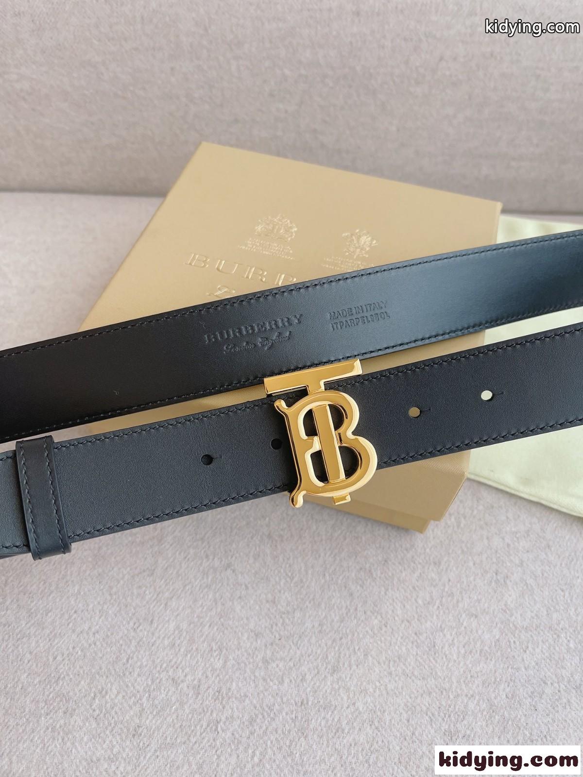 バーバリー ベルト コピー 上品 合わせやすい TBモノグラム レザーベルト-2