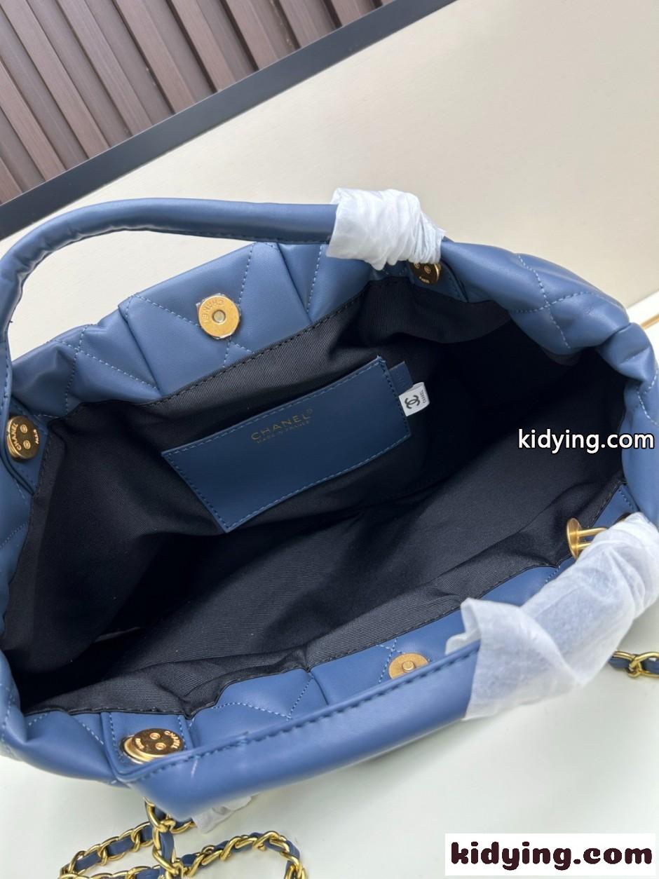 可愛い リボン CHANEL シャネル マトラッセ バッグ 25K コピー ブルー-2