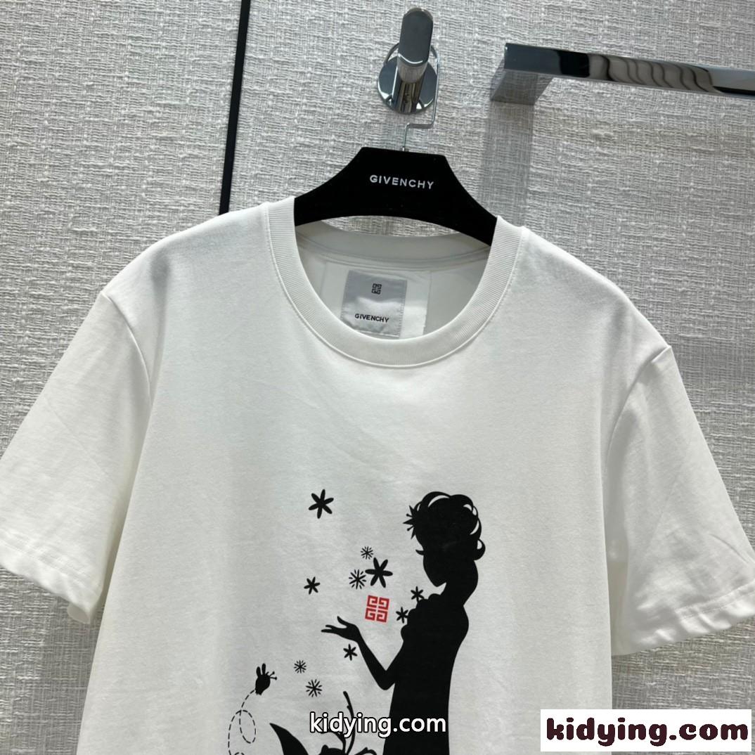 Givenchy x Disney 可愛い プリント ジバンシィ Tシャツ コピー 半袖 カジュアル コットン トップス-0