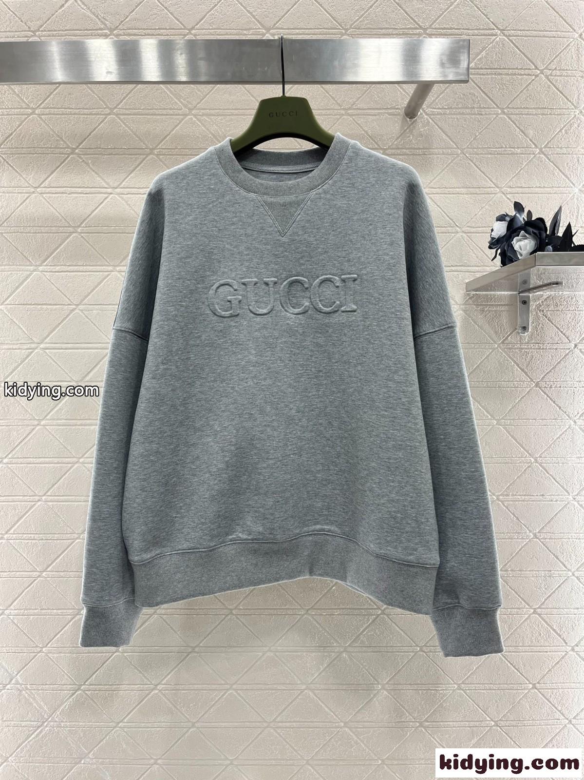 カジュアル コットン スウェットシャツ グッチ Tシャツ コピー クルーネック-0
