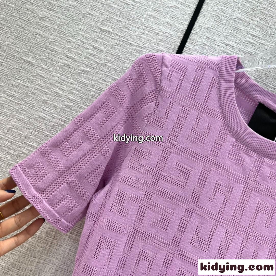 春夏 人気 ニット トップス 半袖 ジバンシィ Tシャツ コピー レディース 着心地いい クールネック 無地 カットソー-2