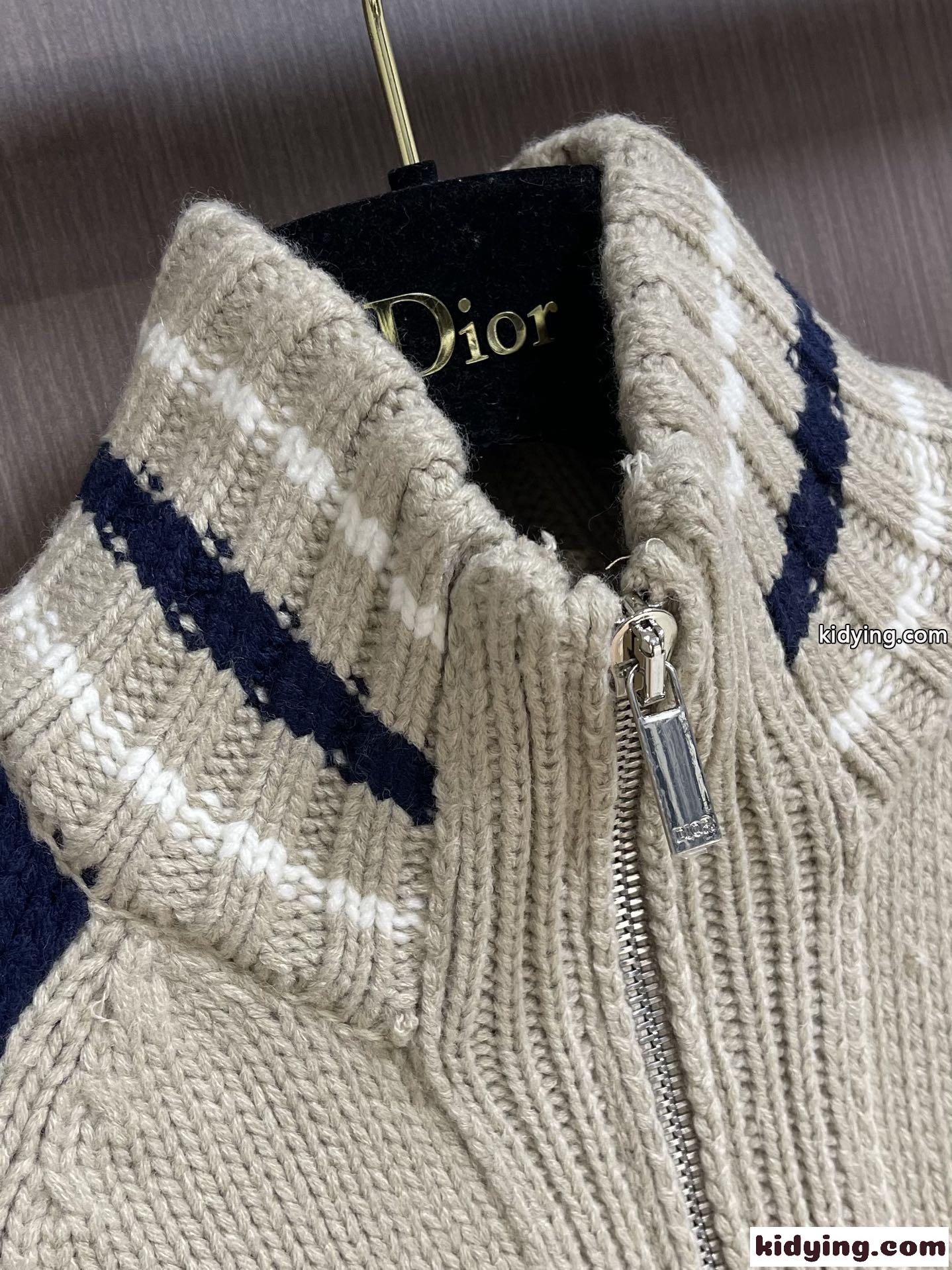 DIOR TEARS ウール カシミヤ ジップブルゾン クリスチャン・ディオール ジャケット コピー-1