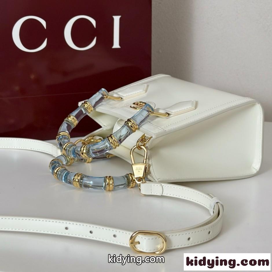 GUCCI ダイアナ スモール トートバッグ グッチ スーパーコピー 832936 ホワイト-3