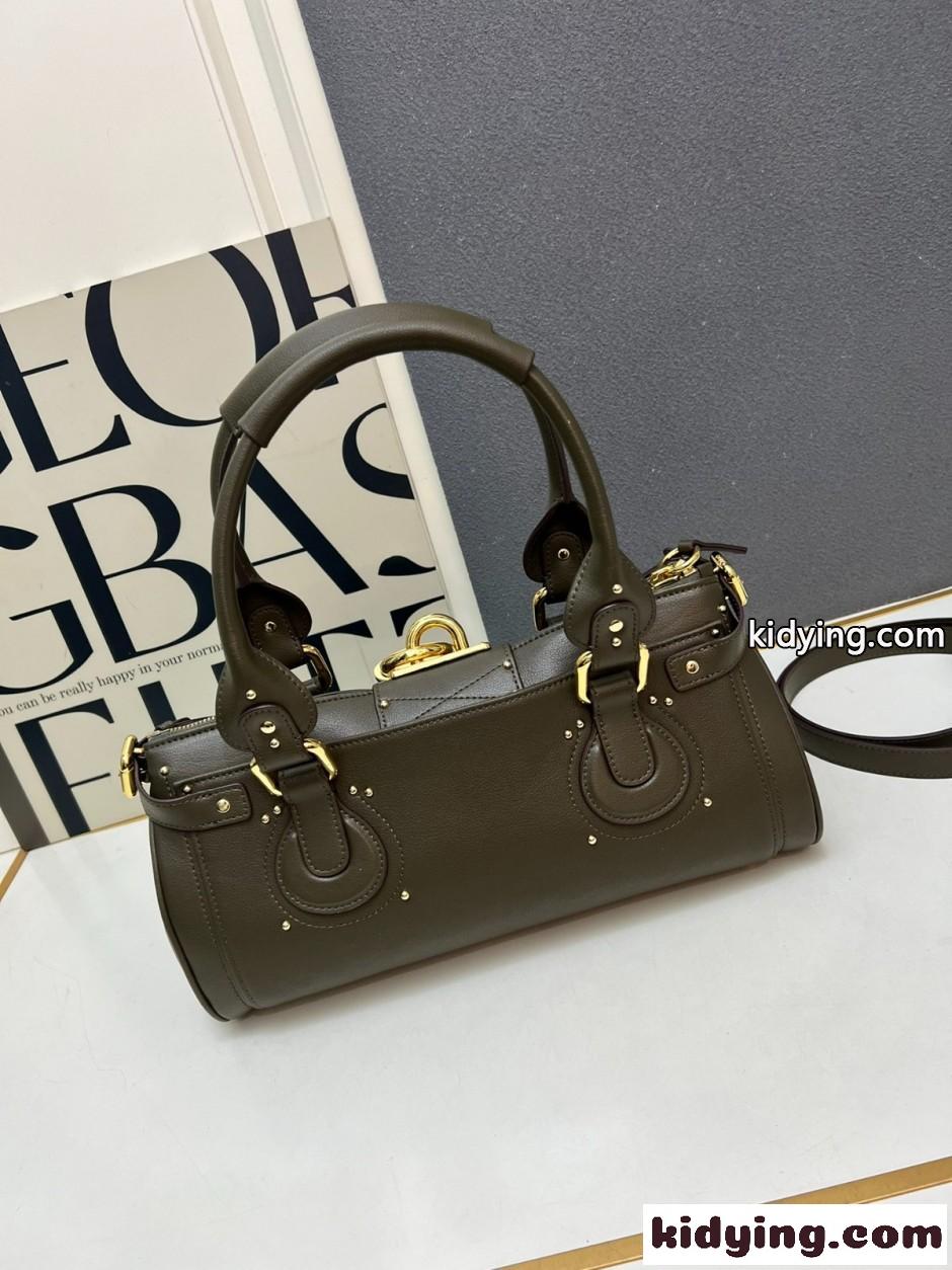 クロエ CHLOE PADDINGTONバッグ スーパーコピー グレインレザー グリーン-1