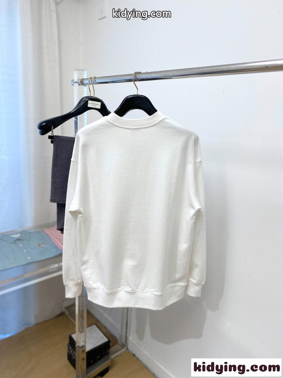 定番 コットン スウェットシャツ モンクレール Tシャツ 偽物 ホワイト-5