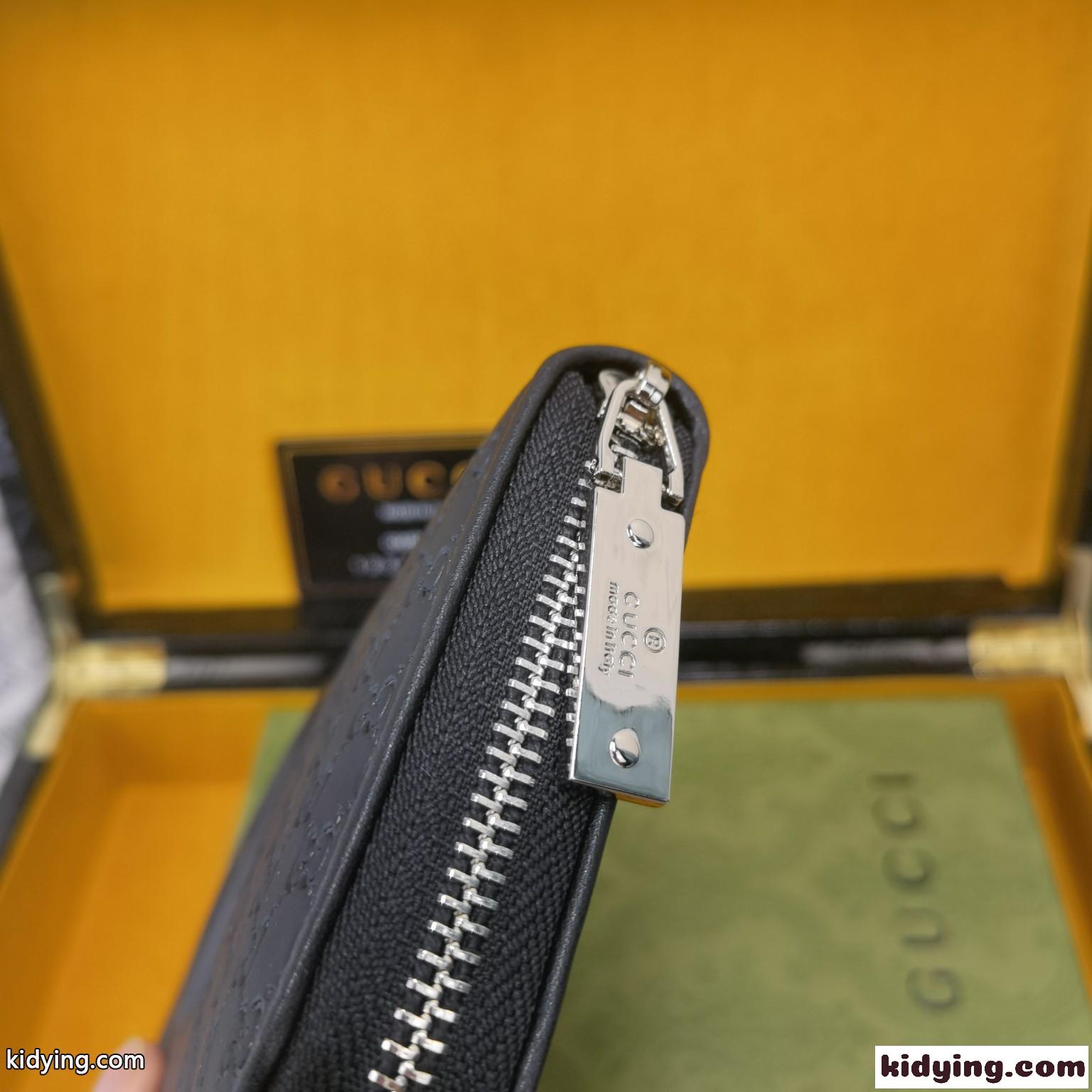 メンズ 定番 人気 グッチ 財布 コピー 高級感 型押し GG ラウンド 長財布 レザー ウォレット-3