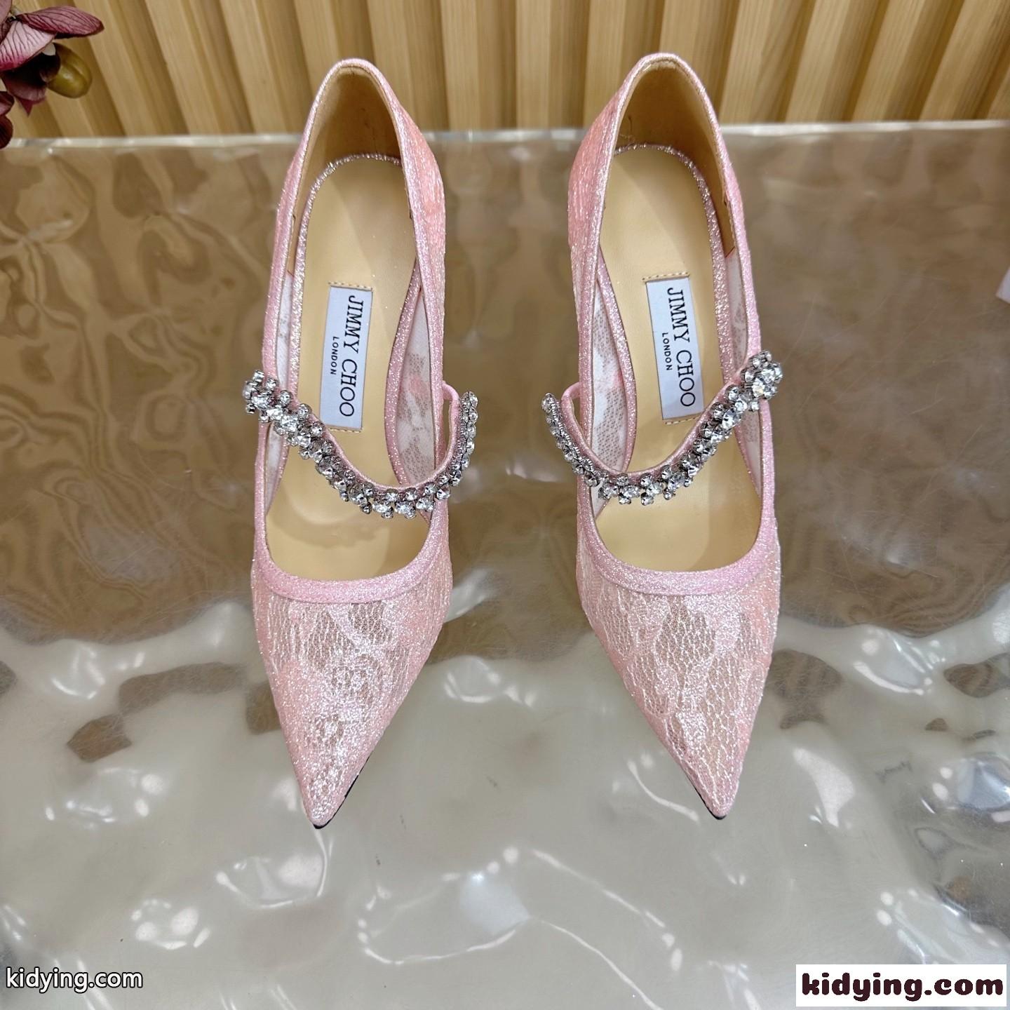 フェンミン エレガント ストラップパンプス ジミーチュウ パンプス スーパーコピー ピンク-1
