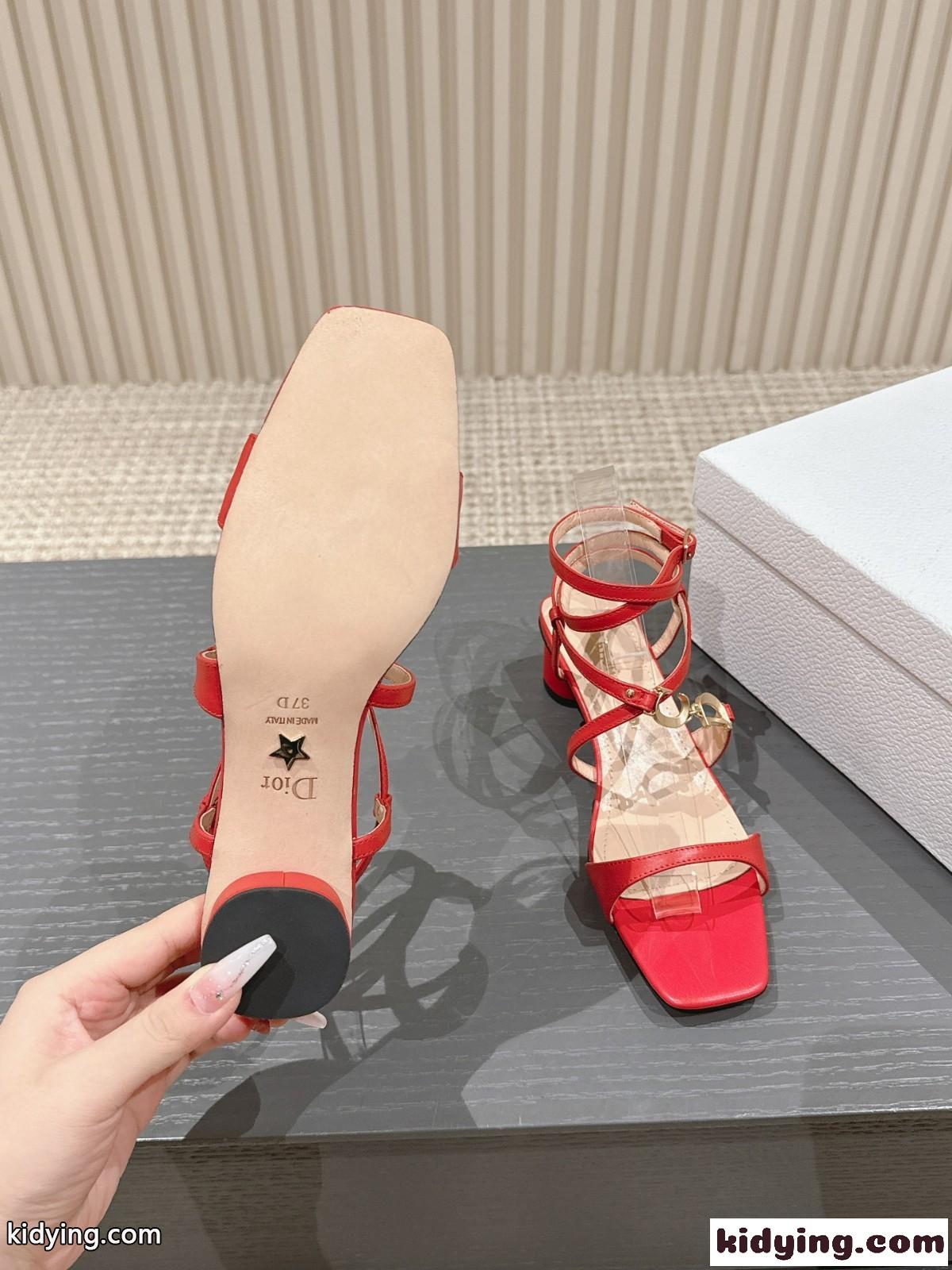 洗練された 4cm Cest Dior ヒールサンダル クリスチャン・ディオール サンダル コピー ブラック-4