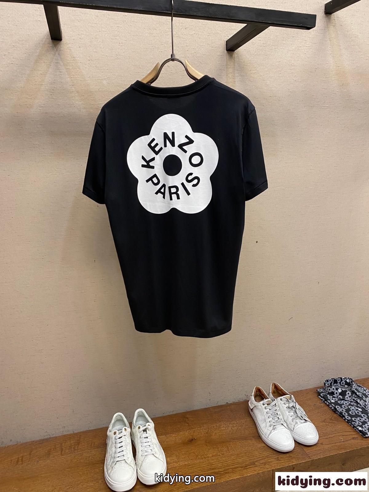 新作 BOKE FLOWER 2.0 オーバーサイズ 半袖Tシャツ ケンゾー Tシャツ コピー コットン-1