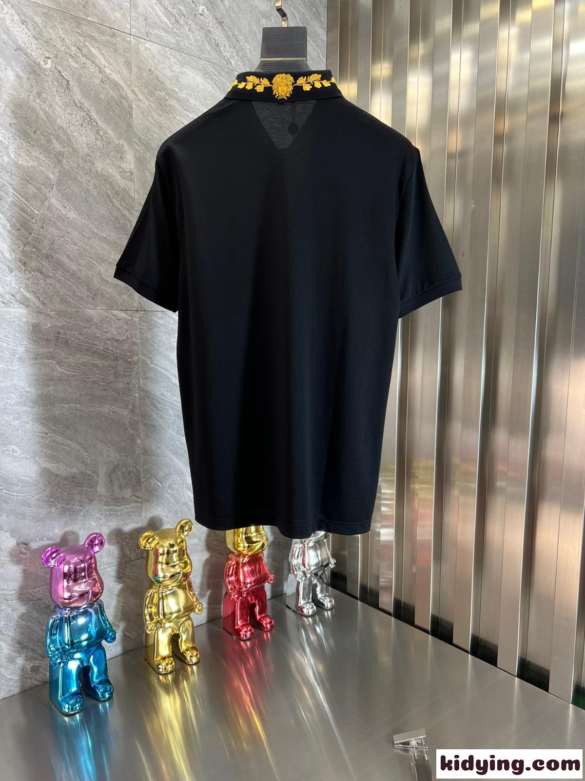 マスケラ バロック ポロシャツ ヴェルサーチェ Tシャツ コピー メンズ 半袖 トップス-1