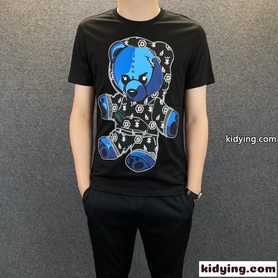 フィリッププレイン 半袖Tシャツ コピー 着心地いい 上品 春夏 定番 クルーネック カジュアル おしゃれ-0