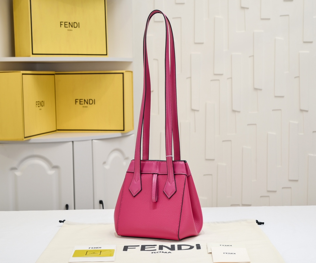 Fendi Origami スモール 変形ミニバッグ フェンディ バッグ コピー ピンクレザー-1