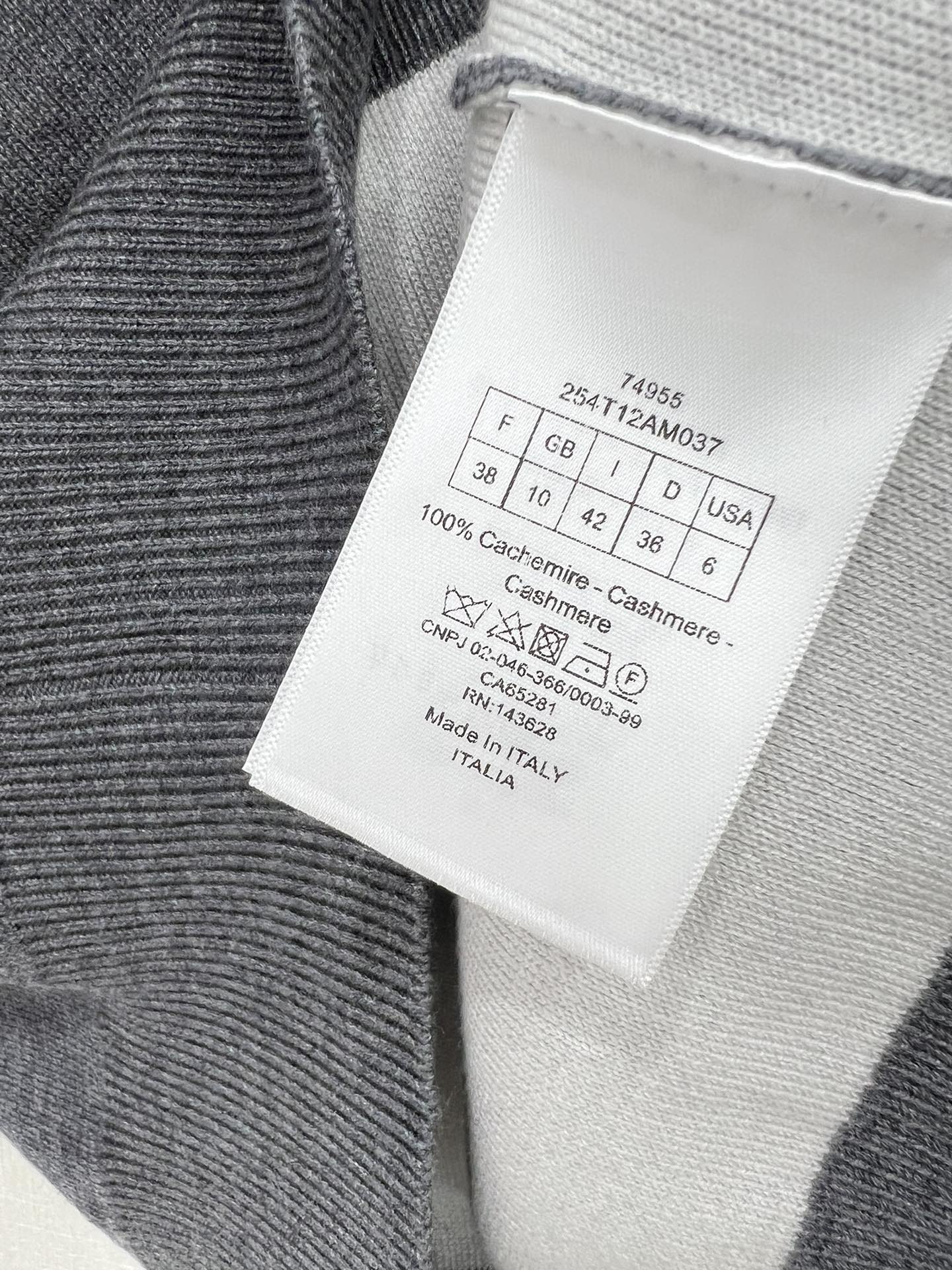 人気 カシミヤ JADIOR 8 ボクシーセーター クリスチャン・ディオール セーター コピー グレー-2
