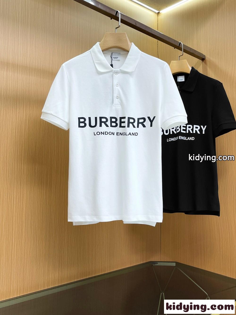 バーバリー Tシャツ コピー 半袖 ポロシャツ おしゃれ 人気 ロゴプリント コットンピケ-0