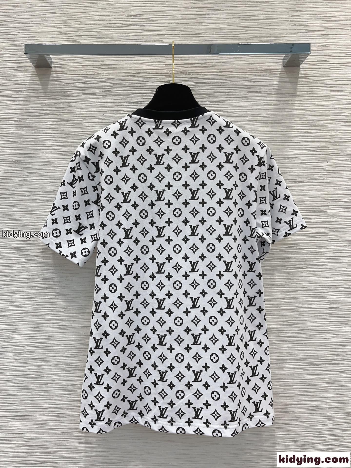 定番 人気 3DモノグラムTシャツ ルイヴィトン Tシャツ コピー 半袖 コットン-3