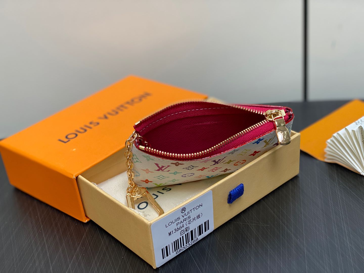 M13664 LV × TM ポシェット・クレ ルイヴィトン 財布 スーパーコピー キーケース ホワイト-3