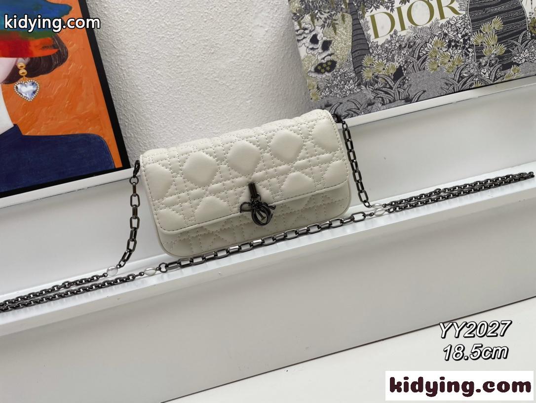 クリスチャン・ディオール バッグ コピー LADY DIOR フォンポーチ ホワイト-1