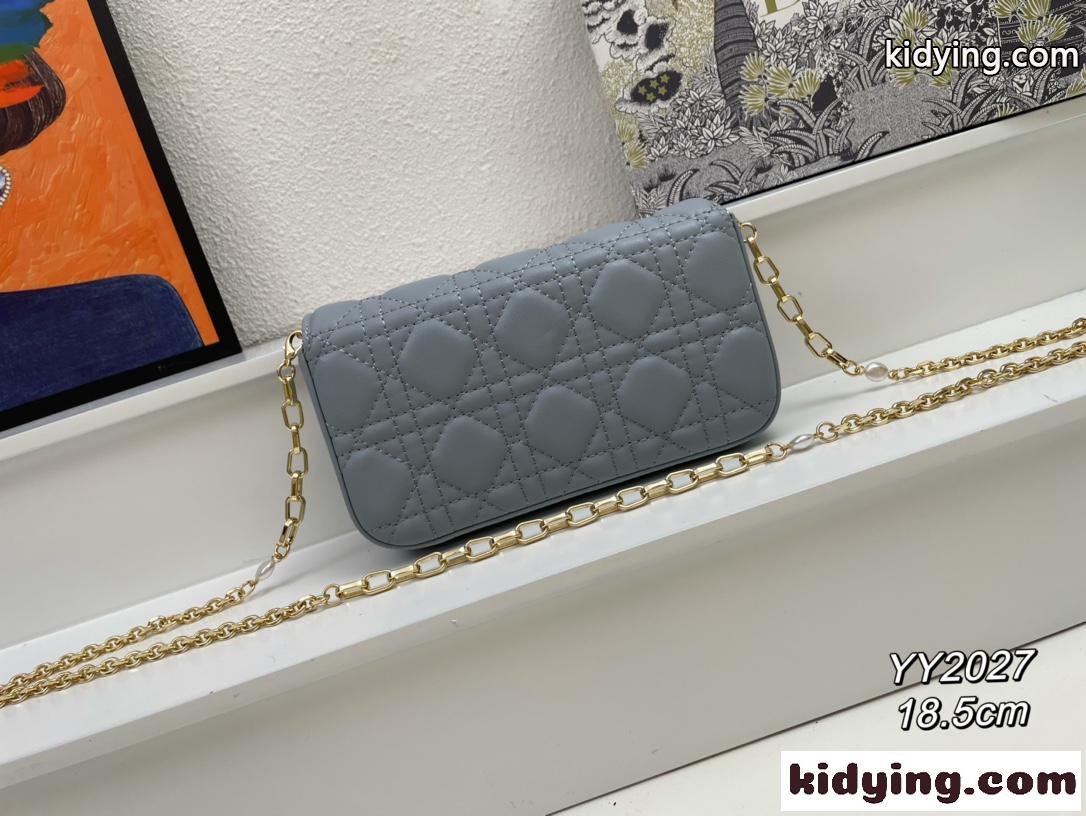 LADY DIOR フォンポーチ クリスチャン・ディオール バッグ コピー レディース チェーンバッグ ブルー-1