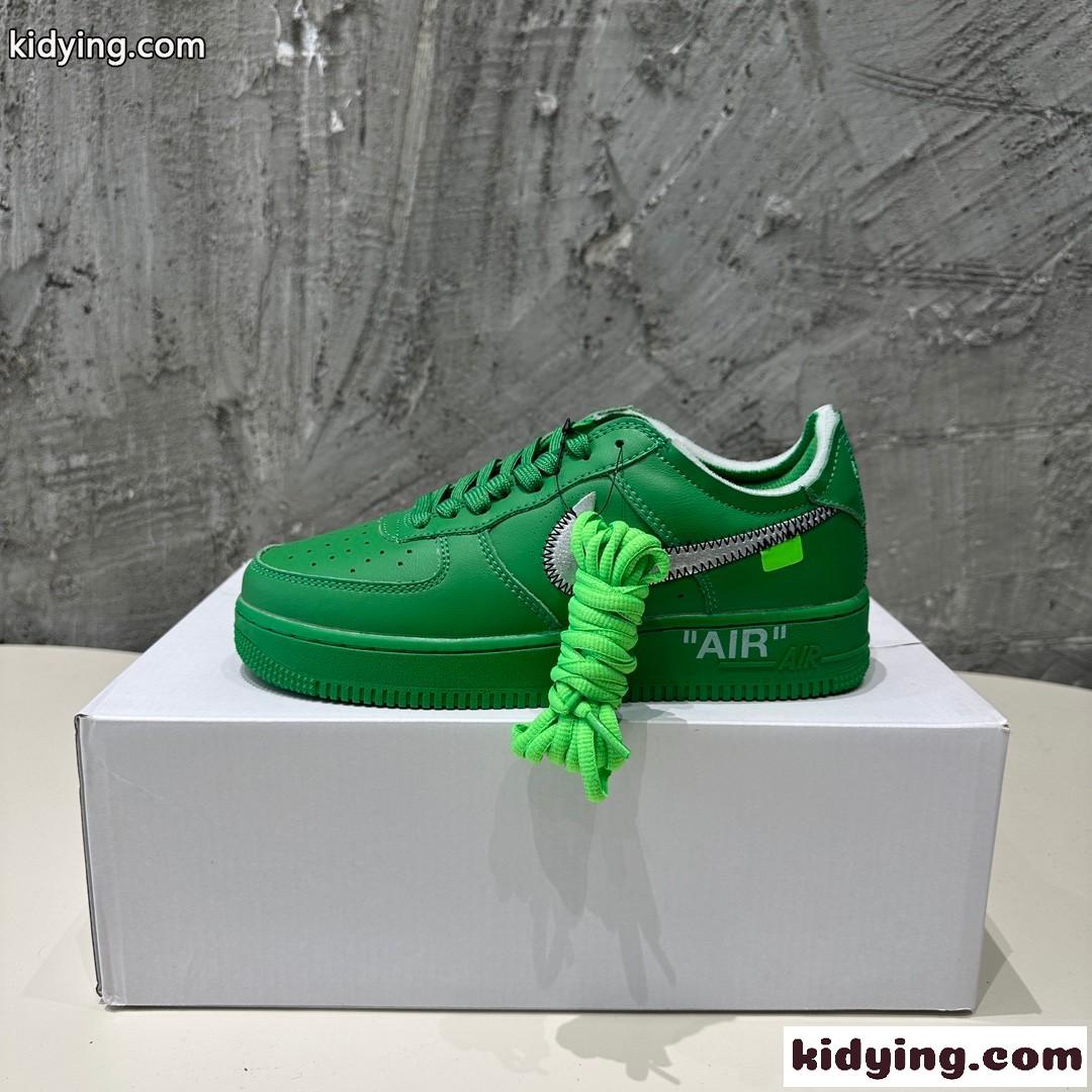 大人気 OFF-WHITE X Air Force 1 オフホワイト スニーカー コピー グリーン-1