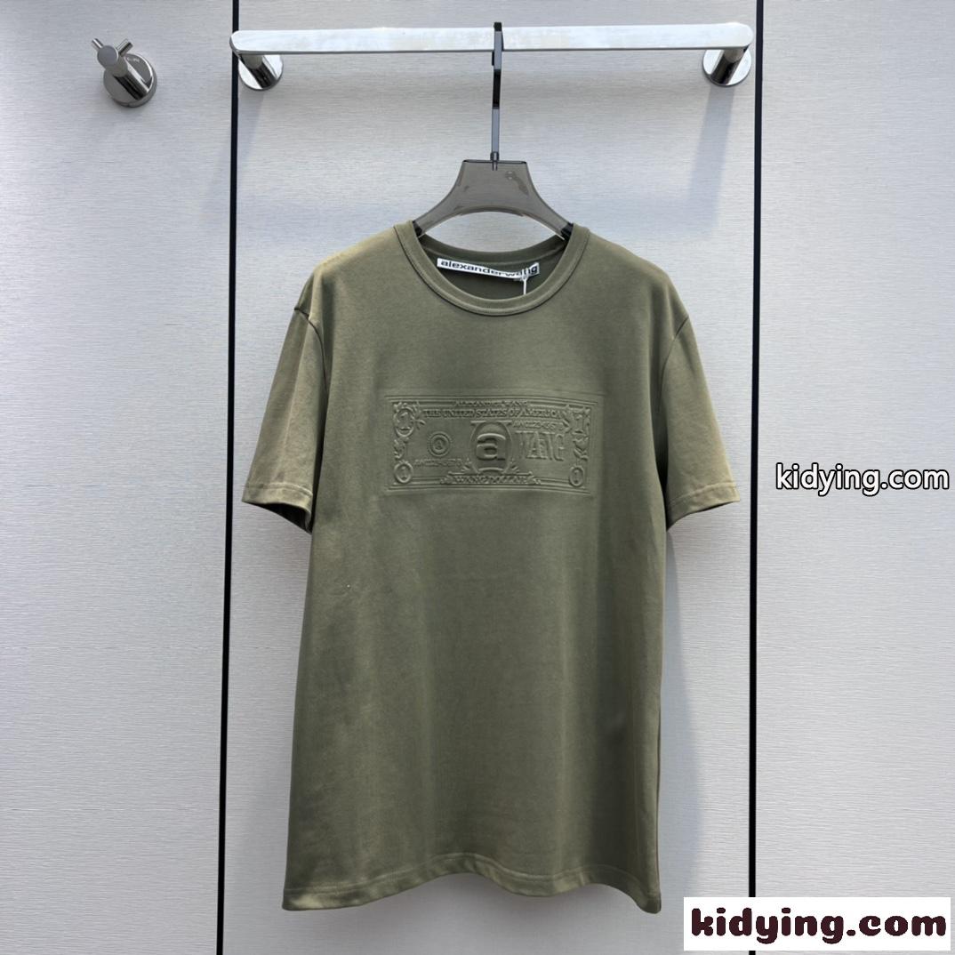 ユニセックス おしゃれ ドル札tシャツ アレキサンダーワング Tシャツ コピー 半袖 トップス-0