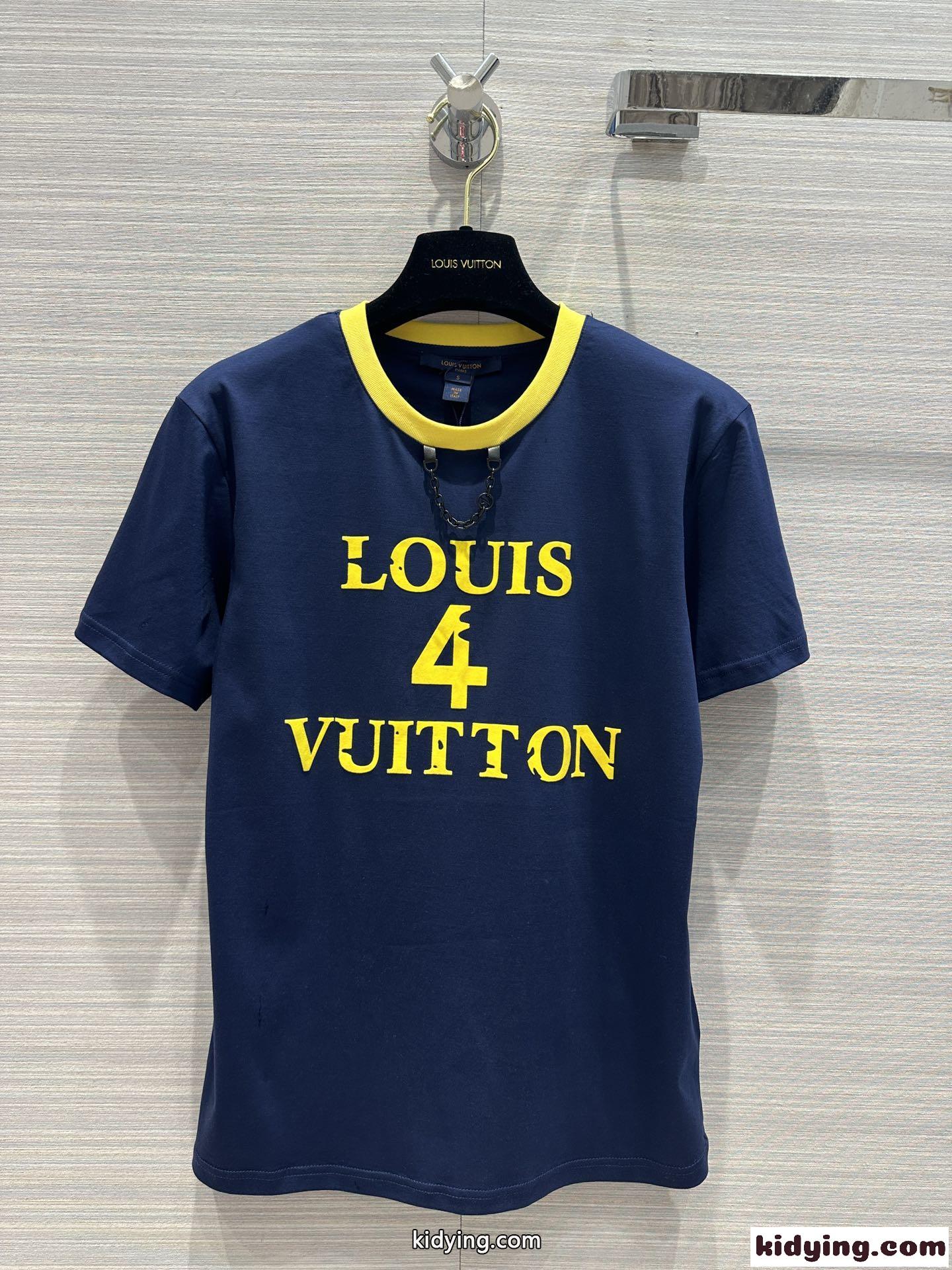 ルイ・ヴィトン Tシャツ コピー コットン 新作！Louis 4 Vuitton 半袖Tシャツ-2