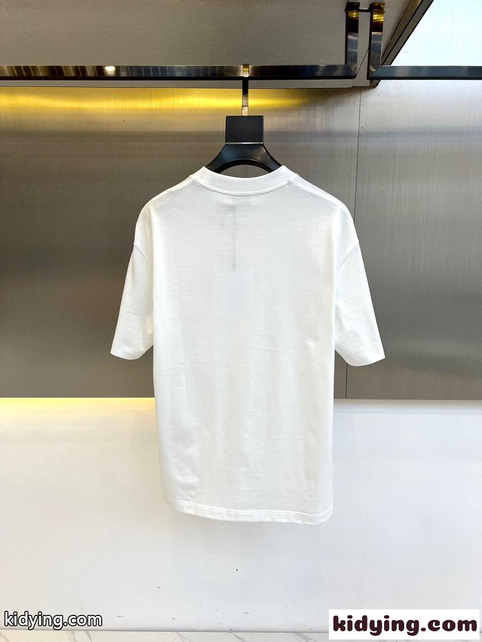 モンクレール Tシャツ コピー シンプル ロゴプリント クルーネック 半袖Tシャツ ホワイト-3