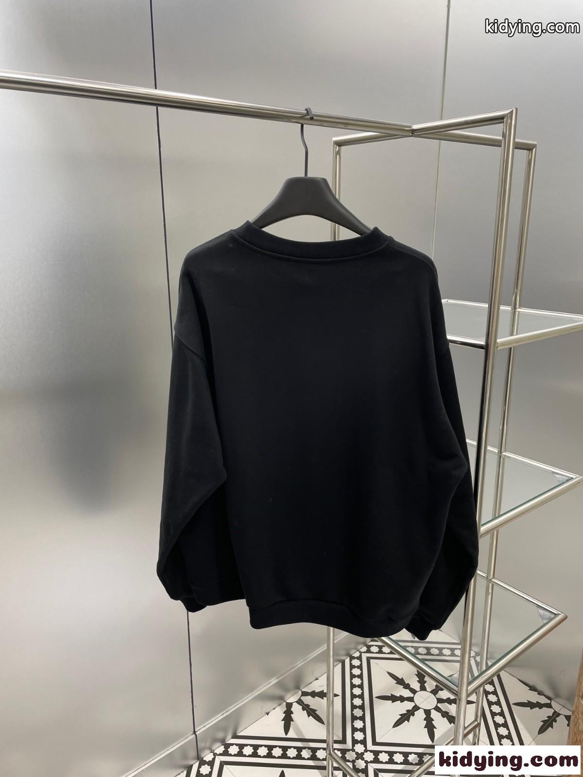 BALENCIAGA x ADIDAS オーバーサイズ スウェットシャツ バレンシアガ パーカー コピー ブラック-1