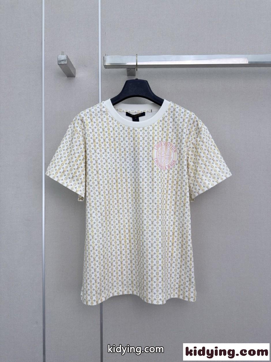モノグラム ストライプ Tシャツ ルイ・ヴィトン Tシャツ コピー 半袖トップス-2