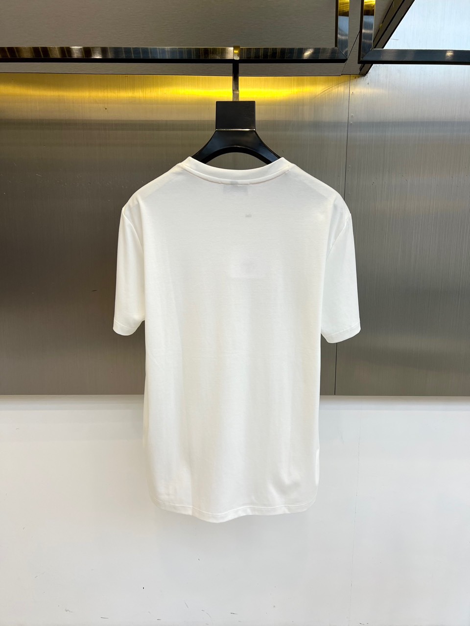 おしゃれ 合わせやすい クルーネック エルメス Tシャツ 偽物 ホワイト-3