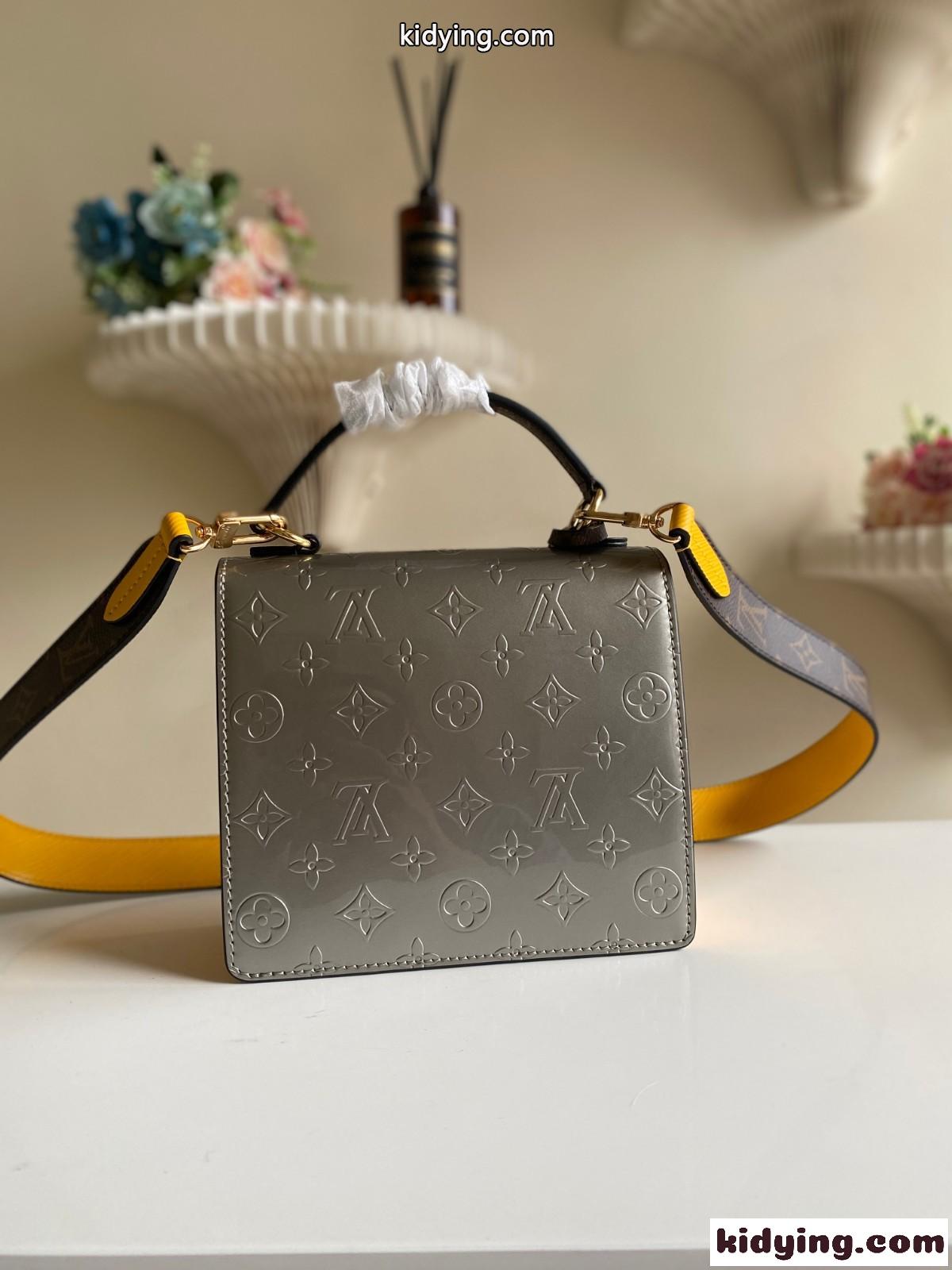 LOUIS VUITTON ルイヴィトン M90376 ヴェルニ スプリングストリート PM スーパーコピー シルバー-2