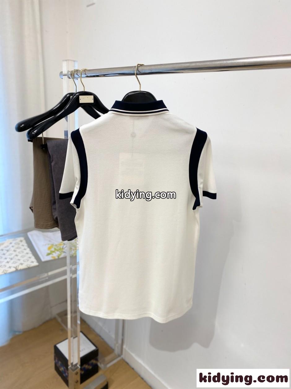 スクリプトロゴ コットンピケ ポロシャツ モンクレール Tシャツ 偽物 ホワイト-4