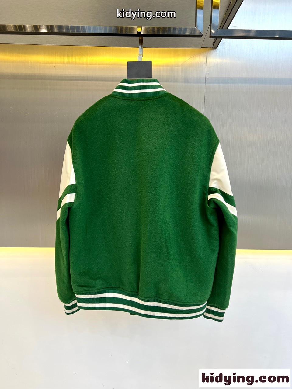 高品質 人気 ジャクソン テディジャケット セリーヌ ジャケット コピー グリーン-4