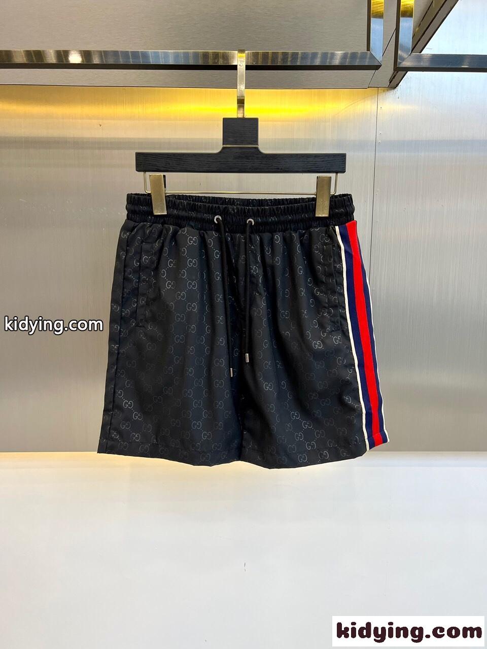GG ウェブ ストライプ グッチ パンツ コピー メンズ ショートパンツ ブラック-0